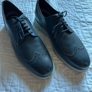 Men's Black Leather Brogue Shoes